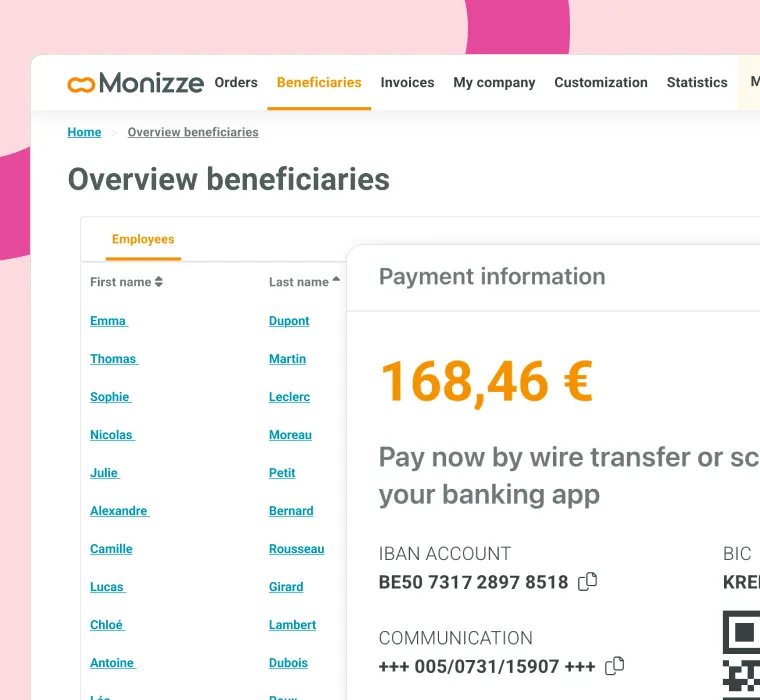 MyMonizze client area