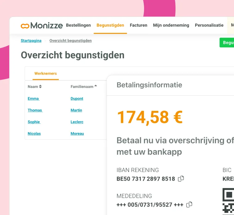 MyMonizze klantenportaal