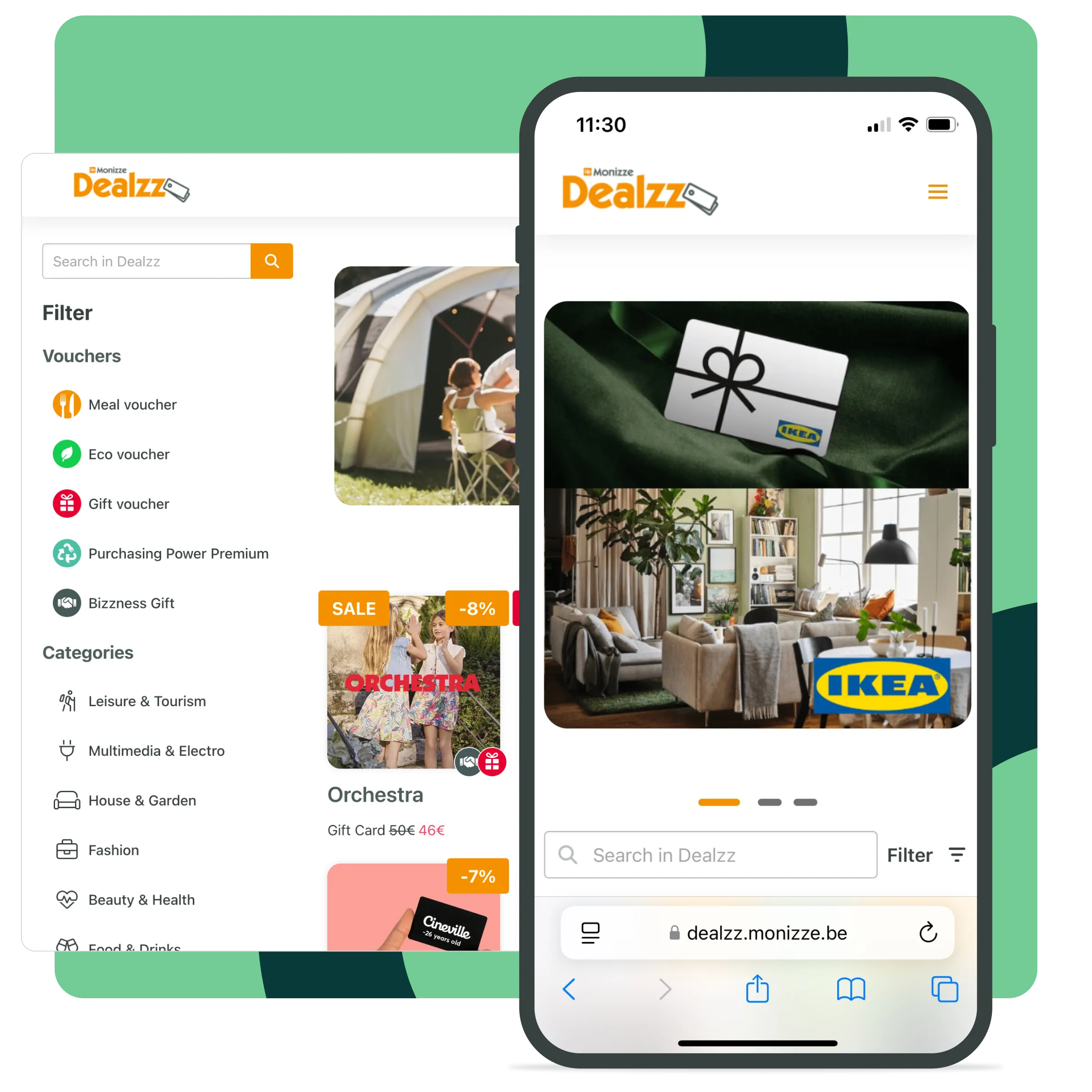Dealzz platform for merchants