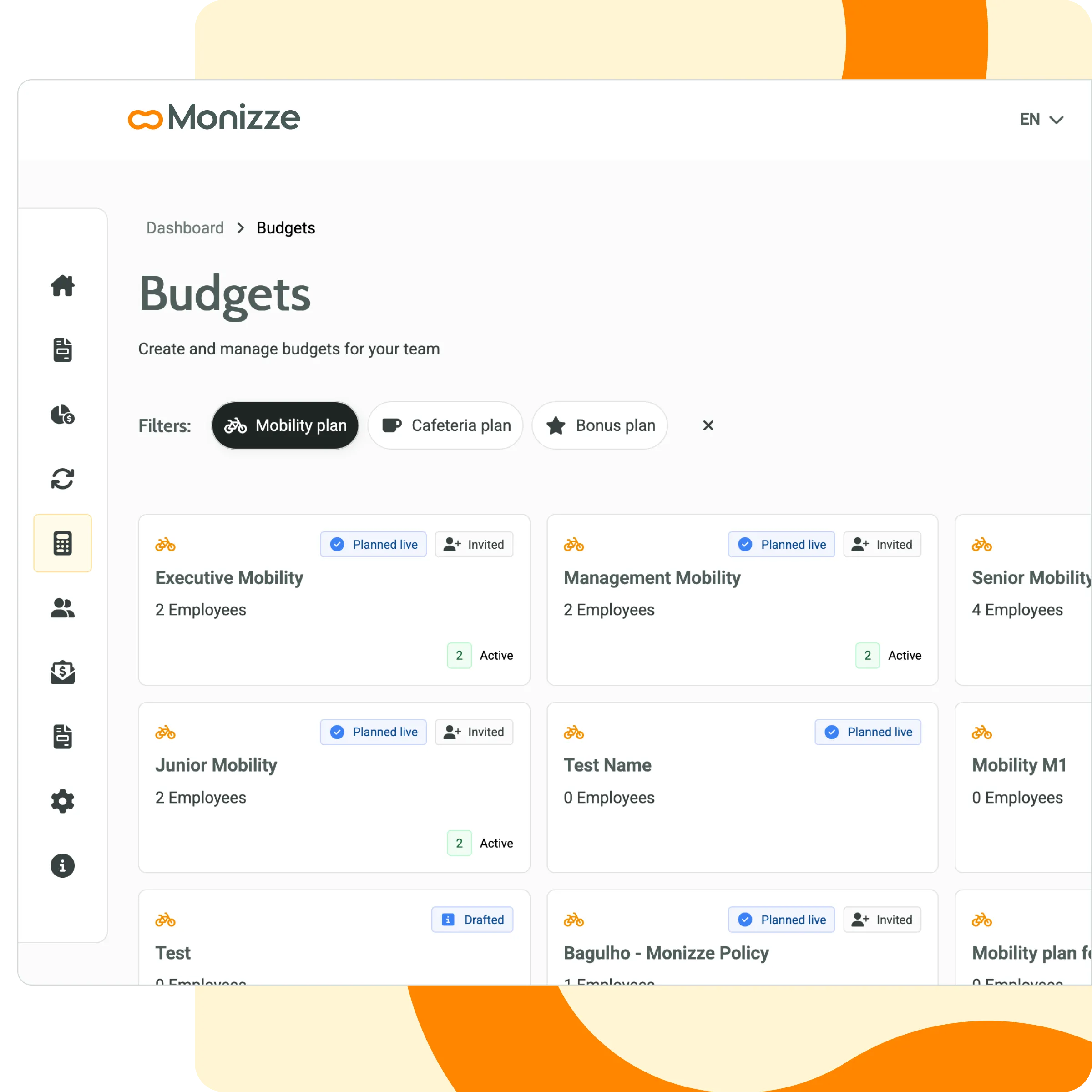 Mockup RewardFlex -- Mobility Budget