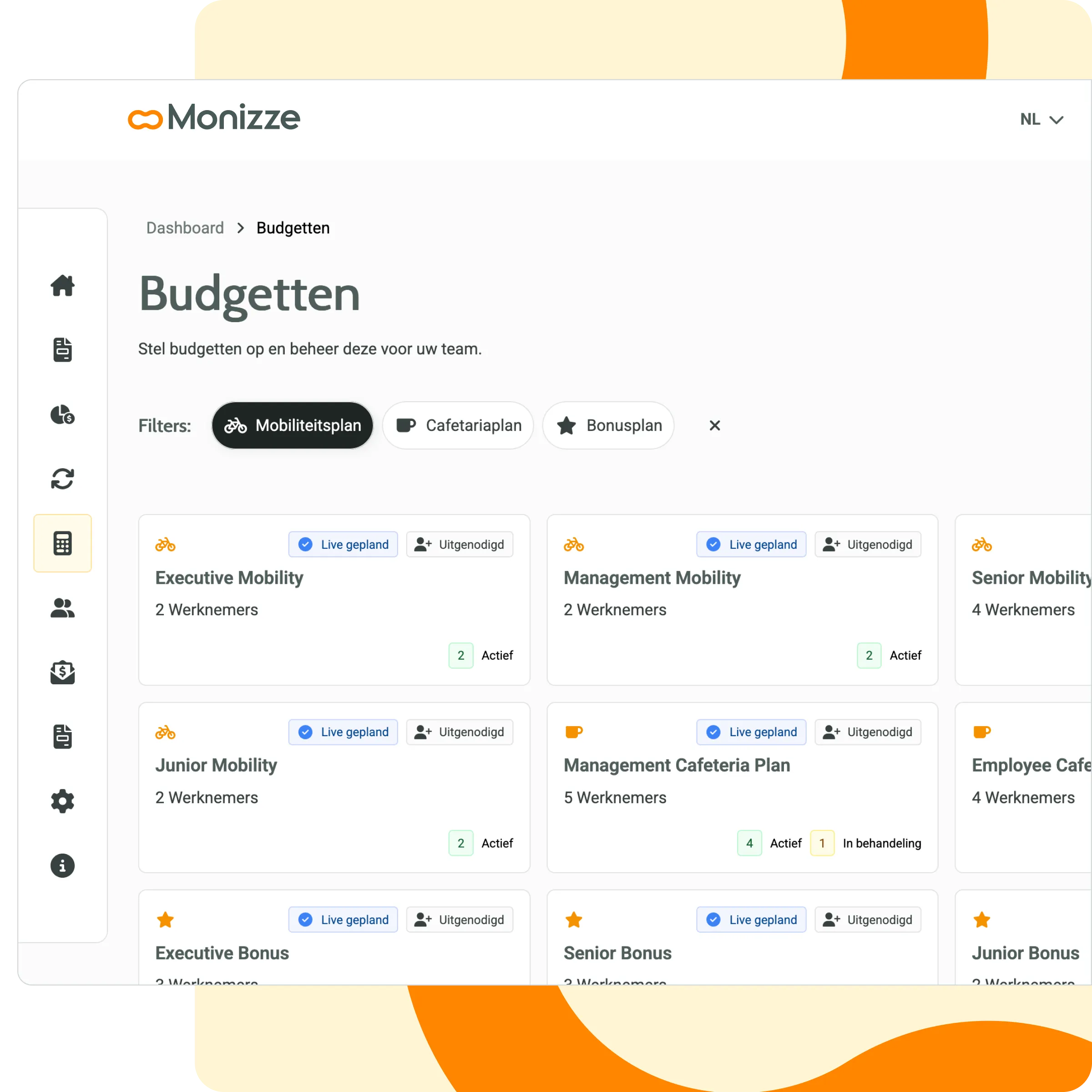 Mockup RewardFlex -- Mobiliteitsbudget