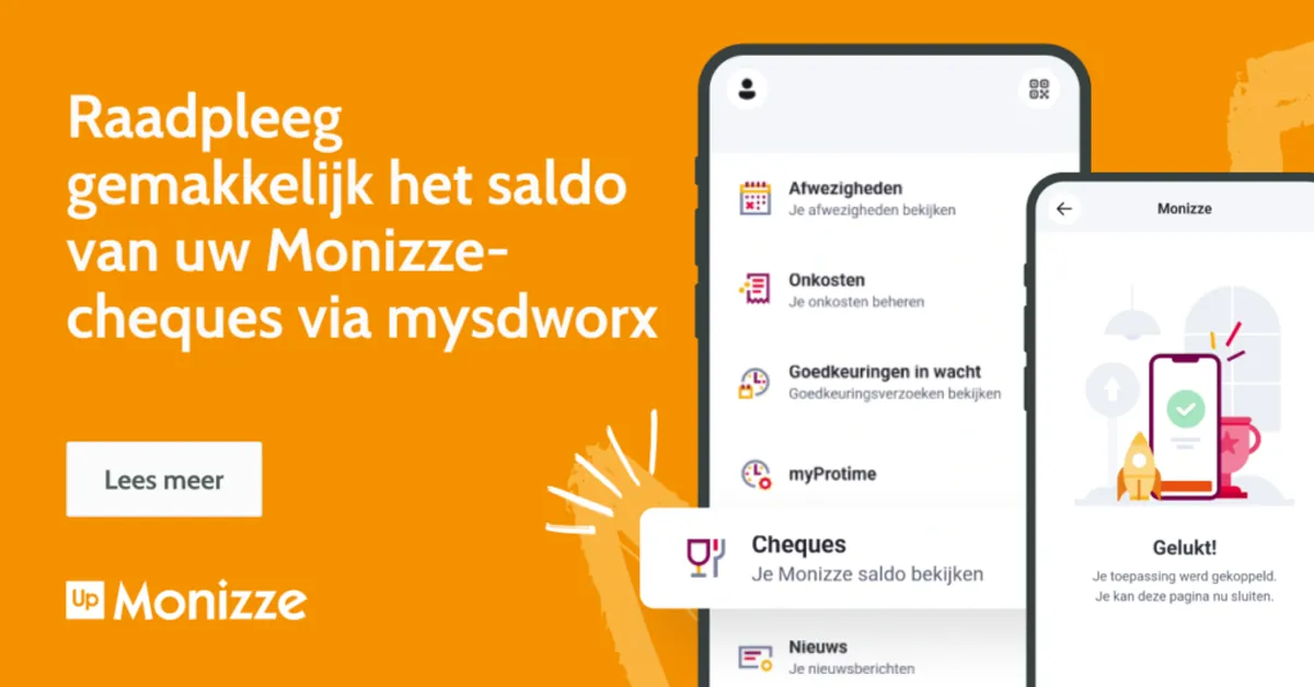 Hoe raadpleegt u gemakkelijk het saldo van uw Monizze-cheques via mysdworx?